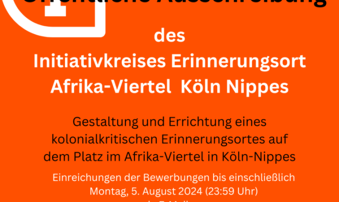 Errichtung eines kolonialkritischen Erinnerungsortes in Köln-Nippes