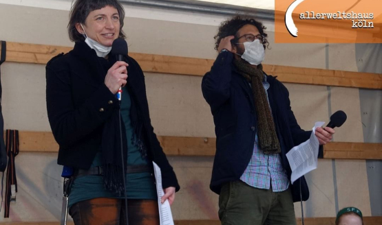 Reden zu Klimawandel und Fluchtursachen auf dem Klimastreik