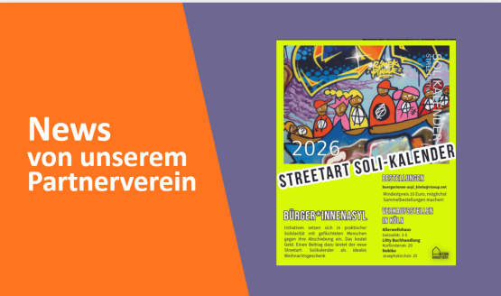 Verkauf des Soli-Kalenders <br> für das Bürger*innenasyl