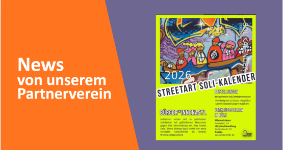 Verkauf des Soli-Kalenders <br> für das Bürger*innenasyl