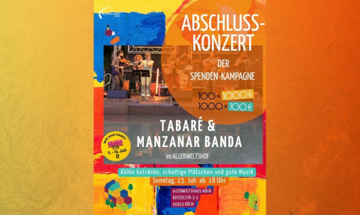 Abschlusskonzert unserer Kampagne mit Tabaré & Manzanar Banda