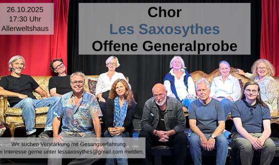 Offene Generalprobe vom Acappella-Chor Les Saxosythes
