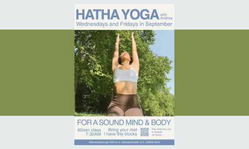 Hatha Yoga mit Andrea - Jeden Mittwoch & Freitag, 7.30 Uhr