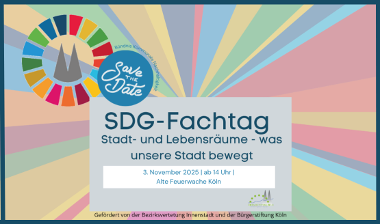 Save the Date: SDG-Fachtag 2025 „Stadt- und Lebensräume - was unsere Stadt bewegt“