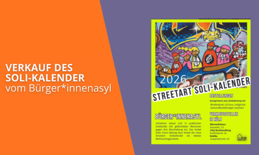 Verkauf Soli-Kalender vom Bürger*innenasyl