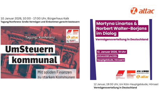 attac: Tagung/Konferenz: UmSteuern Kommunal