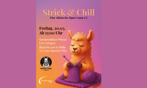 Strickaktion von Strick& Chill auf der Fachmesse für Handarbeit & Hobby in Köln