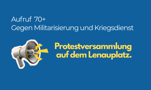 Protestversammlung auf dem Lenauplatz