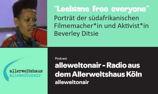 Porträt der Filmemacher*in und Aktivist*in Beverley Ditsie