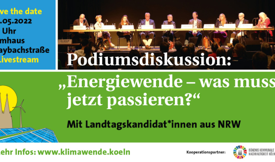 Podiumsdiskussion zur NRW-Landtagswahl [KLIMAWENDE KÖLN]