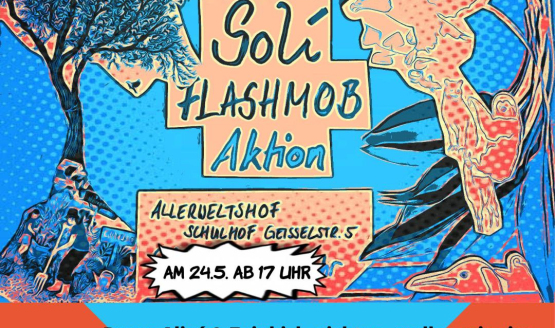 Flashmob für Rechte Indigener Menschen und Solidarität