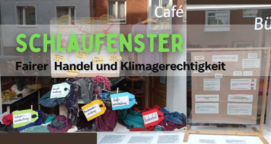 Schlaufenster FAIRER HANDEL & KLIMAGERECHTIGKEIT