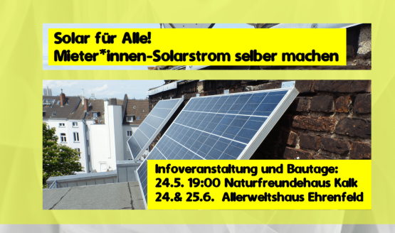 Solarstrom-Kampagne -  Infoabend