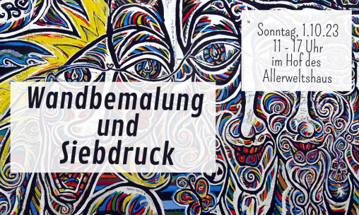 SDG-Wandbemalung und Siebdruck