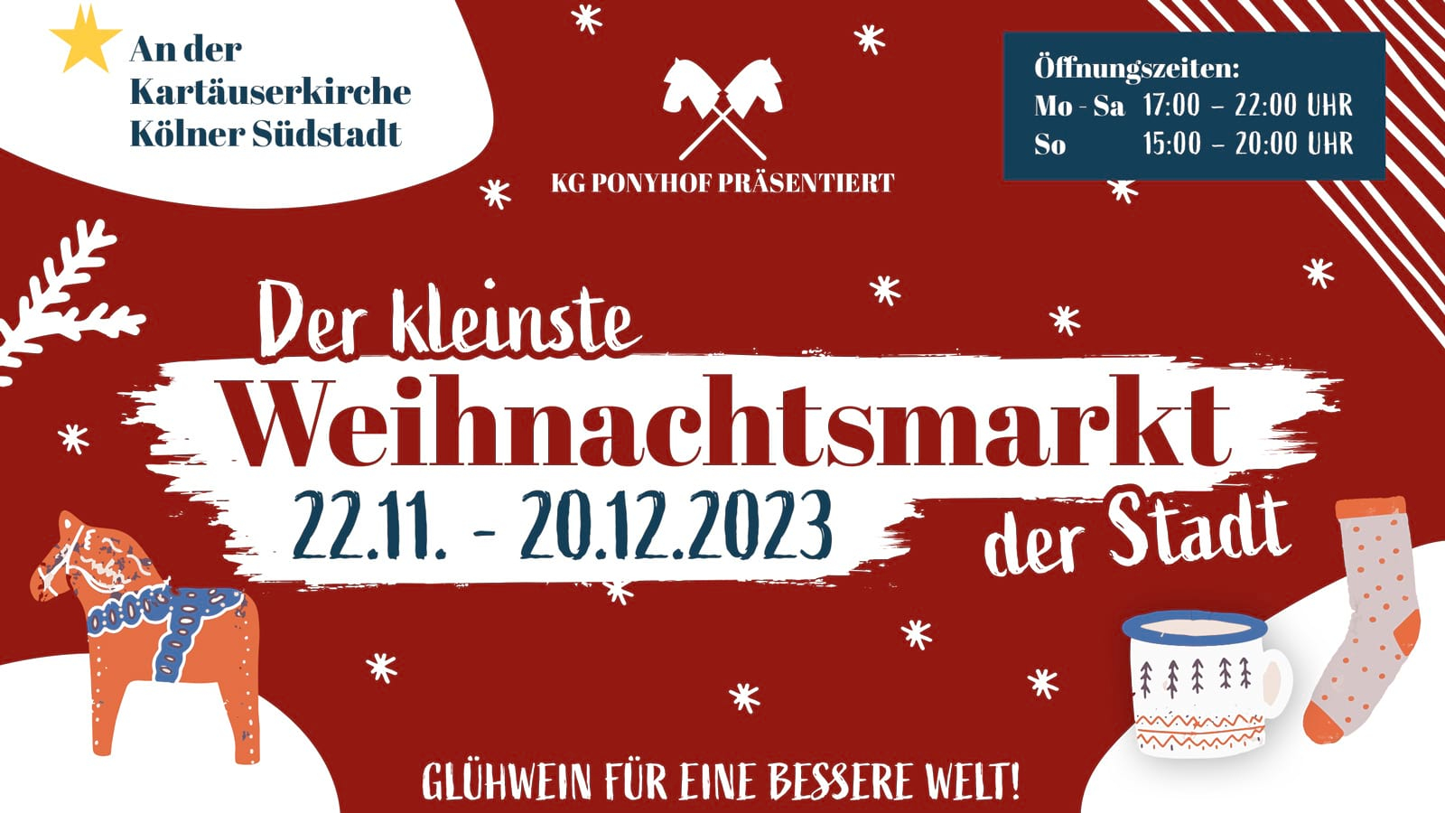 Der kleinste Weihnachtsmarkt der Stadt vom KG Ponyhof