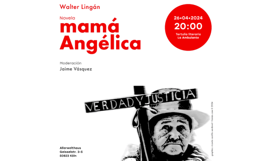 Tertulia abril 2024: Walter Lingán sobre su novela más reciente mamá Angélica