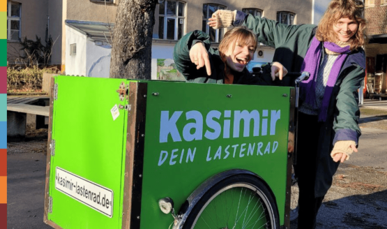 Leih dir das Lastenfahrrad bei uns aus!