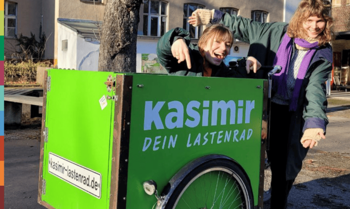 Wir sind jetzt Ausleihstation für das Lastenfahrrad Kasimir!